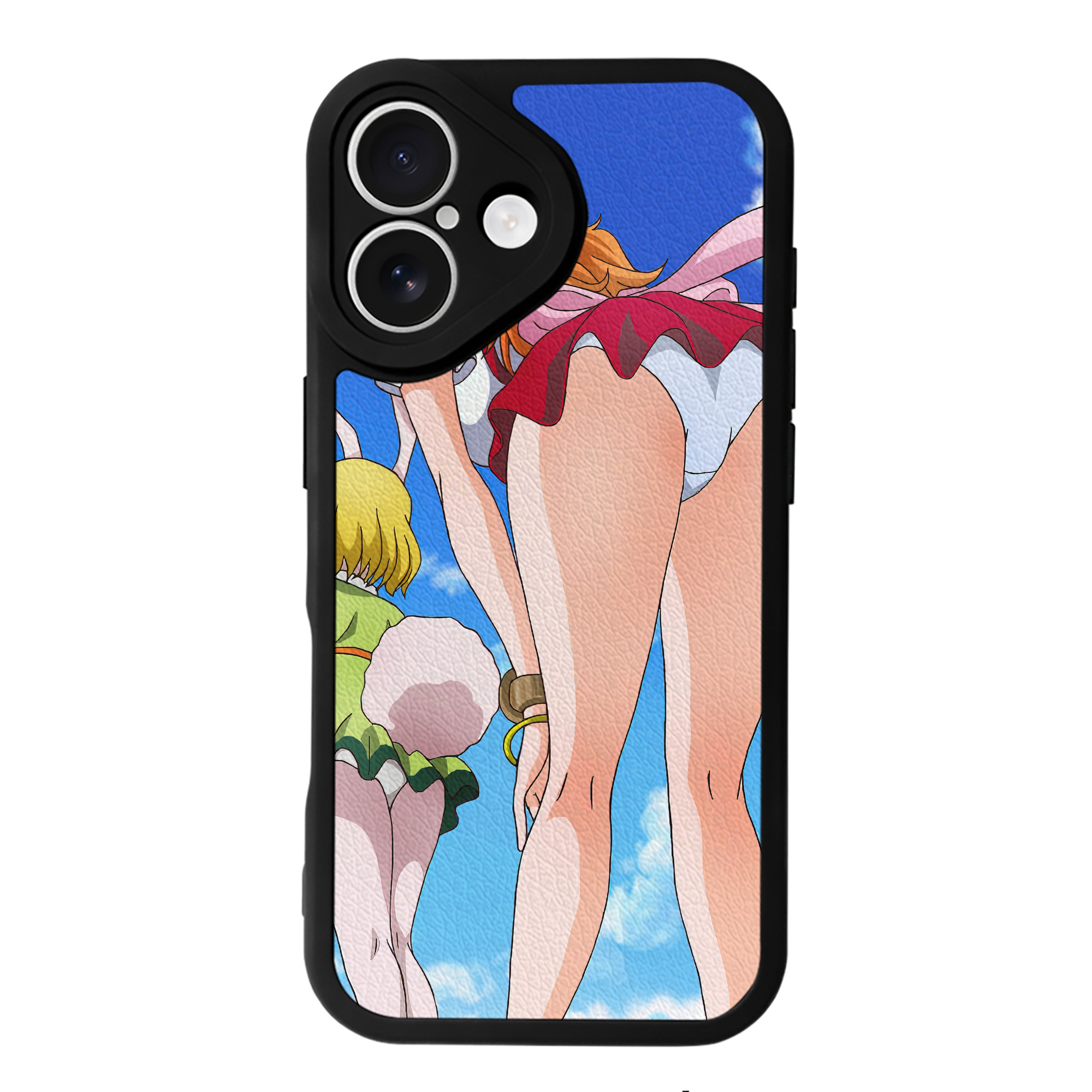 （画像用） ワンピース ONE PIECE 【iPhone 16シリーズ対応】シリコンスマホケース（レザー調） 材質：シリコン